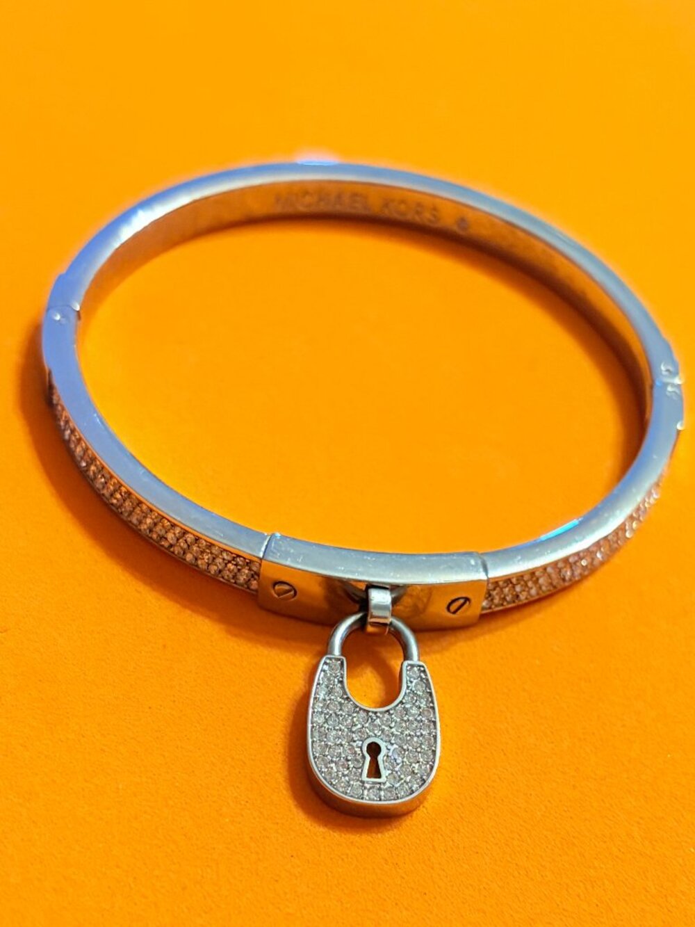 Michael Kors Padlock Hinged Charm Bracelet